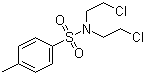 结构式 CAS# 42137-88-2, N,N-双(2-氯乙基)对甲苯磺酰胺