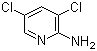 结构式 CAS# 4214-74-8, 2-氨基-3,5二氯吡啶; 3,5-二氯-2-氨基吡啶