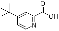 结构式 CAS# 42205-74-3, 4-叔丁基吡啶-2-羧酸