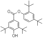 结构式 CAS# 4221-80-1, 3,5-二叔丁基-4-羟基苯甲酸-2,4-二叔丁基苯酯; UV-120
