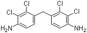 structure of CAS# 42240-73-3, Bis(4-amino-2,3-dichlorophenyl)methane;2,2',3,3'-Tetrachloro-4,4'-diamino diphenylmethane