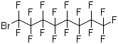 structure of CAS# 423-55-2, Perfluorooctyl bromide;1-Bromoheptadecafluorooctane; 1-Bromoperfluorooctane; n-Perfluorooctyl bromide