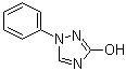 结构式 CAS# 4231-68-9, 1-苯基-3-羟基-1,2,4-三唑; 苯唑醇