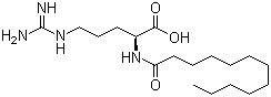 结构式 CAS# 42492-22-8, N-月桂酰基-L-精氨酸