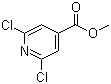 structure of CAS# 42521-09-5, 2,6-Dichloroisonicotinic acid methyl ester;Methyl 2,6-dichloro-4-pyridinecarboxylate; Methyl 2,6-dichloroisonicotinate