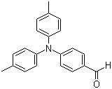 structure of CAS# 42906-19-4, 4-Di-p-tolylamino-benzaldehyde;4,4'-Bis(4-methylphenyl)-aminobenzoaldehyde