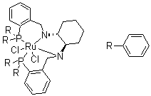 结构式 CAS# 429678-11-5, [(1R,2R)-N,N-双[2-(二苯基膦)苄基]环己烷-1,2-二胺]二氯化钌