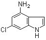 structure of CAS# 431046-15-0, 6-Chloro-1H-indol-4-amine