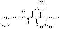 structure of CAS# 4313-73-9, N-Carbobenzoxy-L-phenylalanyl-L-leucine;NSC 334018; Z-Phe-Leu-OH
