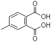 结构式 CAS# 4316-23-8, 4-甲基邻苯二甲酸; 4-甲基-1,2-苯二羧酸