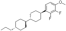 结构式 CAS# 431947-34-1, 2,3-二氟-1-甲氧基-4-[(反式,反式)-4'-丙基[1,1'-联环己烷]-4-基]苯