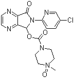 结构式 CAS# 43200-96-0, N-氧化佐匹克隆