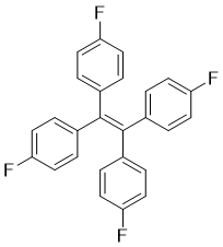 structure of CAS# 435-08-5, 1,1',1'',1'''-Ethene-1,1,2,2-tetrayltetrakis(4-fluorobenzene);1-fluoro-4-[1,2,2-tris(4-fluorophenyl)ethenyl]benzene