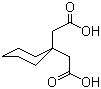 structure of CAS# 4355-11-7, 1,1-Cyclohexanediacetic acid;Cyclohexanediacetic acid
