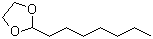 structure of CAS# 4359-57-3, 2-Heptyl-1,3-dioxane;3-Dioxolane,2-heptyl-1; 2-Heptyl-1,3-dioxolane; 2-Heptyl-[1,3]dioxolane; Octanal ethylene acetal; Octanal ethyleneglycol acetal