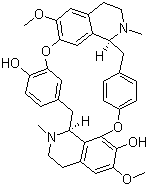 结构式 CAS# 436-05-5, (-)-箭毒素; 綠心樹鹼