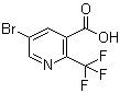 5-溴-2-(三氟甲基)-3-吡啶羧酸分子结构 (CAS 436799-36-9)