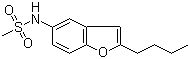 structure of CAS# 437652-07-8, 2-Butyl-5-[methanesulfonamido]benzofuran
