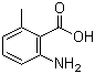 structure of CAS# 4389-50-8, 2-Amino-6-methylbenzoic acid;6-Methylanthranilic acid