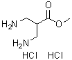 structure of CAS# 440644-06-4, 3-Amino-2-(aminomethyl)propanoic acid methyl ester dihydrochloride