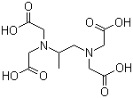 结构式 CAS# 4408-81-5, 1,2-丙二胺-N,N,N',N'-四乙酸; 1,2-丙二胺四乙酸