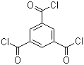 structure of CAS# 4422-95-1, 1,3,5-Benzenetricarboxylic acid chloride;Trimesoyl chloride