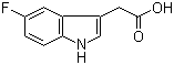 5-Fluoroindole-3-acetic acid molecular structure (CAS 443-73-2)