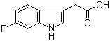 结构式 CAS# 443-75-4, 6-氟吲哚-3-乙酸