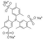 结构式 CAS# 443150-11-6, 三(2,4-二甲基-5-磺基苯基)膦三钠盐