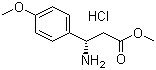结构式 CAS# 444119-40-8, (betaS)-beta-氨基-4-甲氧基苯丙酸甲酯盐酸盐