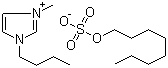 结构式 CAS# 445473-58-5, 1-丁基-3-甲基咪唑鎓硫酸辛酯盐