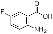 structure of CAS# 446-08-2, 2-Amino-5-fluorobenzoic acid;5-Fluoroanthranilic acid