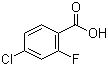 structure of CAS# 446-30-0, 4-Chloro-2-fluorobenzoic acid