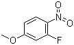 3-氟-4-硝基苯甲醚分子结构 (CAS 446-38-8)