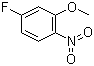 结构式 CAS# 448-19-1, 5-氟-2-硝基苯甲醚; 2-硝基-5-氟苯甲醚