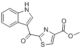 结构式 CAS# 448906-42-1, 甲基2-(1H-吲哚-3-羰基)噻唑-4-羧酸酯