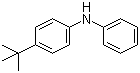 结构式 CAS# 4496-49-5, 4-叔丁基二苯胺; 4-叔丁基-N-苯基苯胺