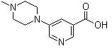 structure of CAS# 450368-31-7, 5-(4-Methylpiperazin-1-yl)nicotinic acid;5-(4-Methyl-1-piperazinyl)-3-pyridinecarboxylic acid