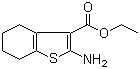 structure of CAS# 4506-71-2, Ethyl 2-amino-4,5,6,7-tetrahydro-1-benzothiophene-3-carboxylate;Ethyl 2-amino-4,5,6,7-tetrahydrobenzo[b]thiophene-3-carboxylate; 2-Amino-4,5,6,7-tetrahydro-benzo[b]thiophene-3-carboxylic acid ethyl ester