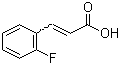 结构式 CAS# 451-69-4, 2-氟肉桂酸; 邻氟肉桂酸