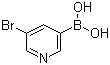 structure of CAS# 452972-09-7, 5-Bromopyridine-3-boronic acid;3-Bromopyridine-5-boronic acid; 3-Bromo-5-pyridylboronic acid