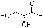 结构式 CAS# 453-17-8, D-(+)-甘油醛