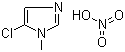 结构式 CAS# 4531-53-7, 1-甲基-5-氯咪唑硝酸盐