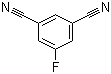 结构式 CAS# 453565-55-4, 3,5-二氰基氟苯; 5-氟间苯二腈; 5-氟-1,3-苯二腈