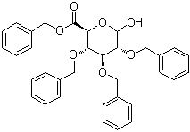 结构式 CAS# 4539-78-0, 2,3,4-三-O-苄基吡喃葡萄糖醛酸苄酯