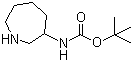 结构式 CAS# 454451-26-4, 氮杂环庚-3-基氨基甲酸叔丁酯