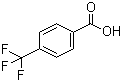 structure of CAS# 455-24-3, 4-(Trifluoromethyl)benzoic acid;alpha,alpha,alpha-Trifluoro-p-toluic acid; 4-Carboxybenzotrifluoride