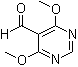 structure of CAS# 4558-59-2, 4,6-Dimethoxypyrimidine-5-carbaldehyde;4,6-Dimethoxy-5-pyrimidinecarboxaldehyde