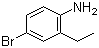结构式 CAS# 45762-41-2, 4-溴-2-乙基苯胺
