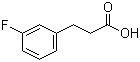 3-(3-Fluorophenyl)propionic acid molecular structure (CAS 458-45-7)